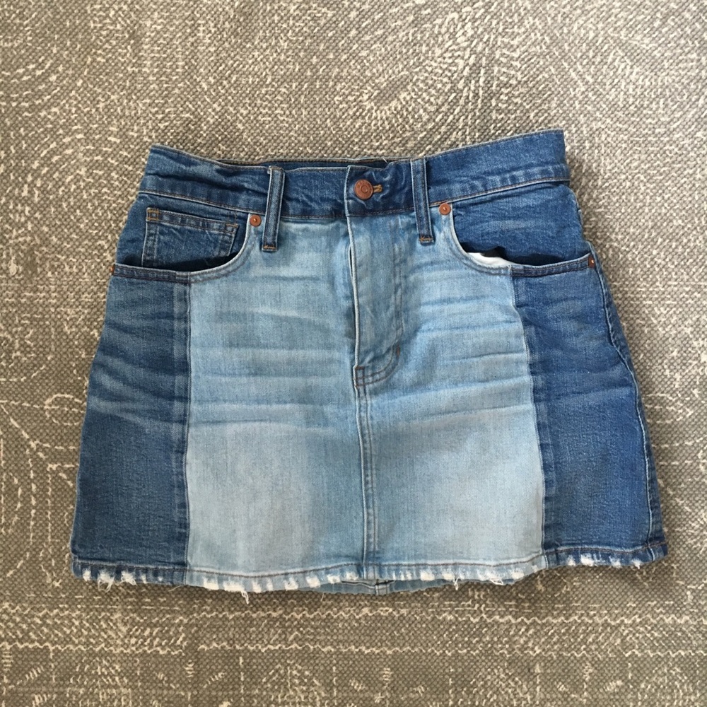 Madewell jean skirt